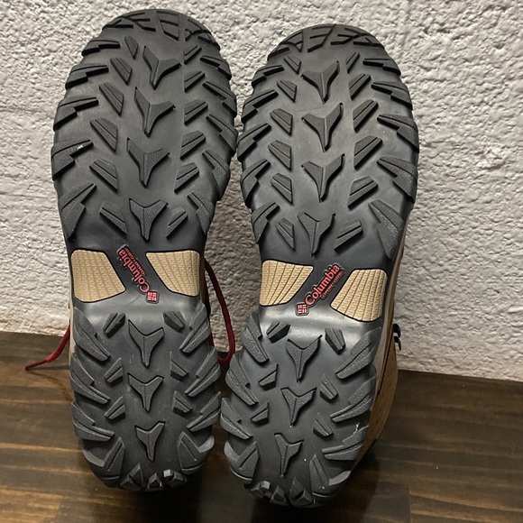 MensNewton Ridge Plus II Suede WP Hiking Boot Elk Sunset Red Tan Navy 13 - Picture 12 of 12